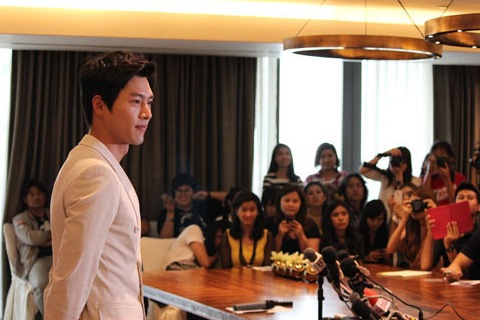俳優ヒョンビンが11日、タイ・バンコクのサイアム・パラゴンでファンミーティング『Hyun Bin the 1st Asia Fanmeeting tour in Bangkok』を開催した。写真=O&エンターテイメント