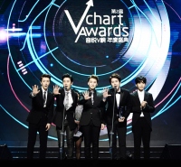 韓国のアイドルグループSUPER JUNIOR、SUPER JUNIOR-M、EXOが、中国の音楽賞である第2回音悦台V-Chart Awardsで受賞の栄誉に輝いた。写真＝SMエンターテインメント